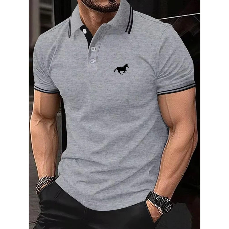เสื้อยืดผู้ชายแบบใหม่ เสื้อโปโ - Polo Shirt Pique บทวิจารณ์และราคา
