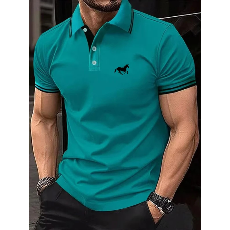 เสื้อยืดผู้ชายแบบใหม่ เสื้อโปโ - Polo Shirt Pique บทวิจารณ์และราคา