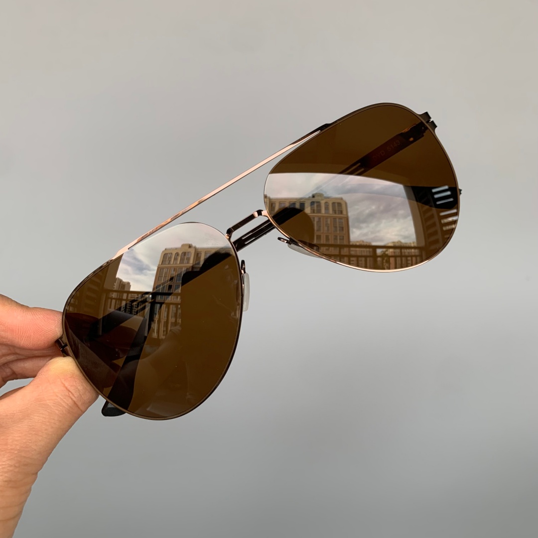แว่นกันแดดแฟชั่นทรงนักบินสำหรั - Sunglasses Aviator Polarized บทวิจารณ์และราคา