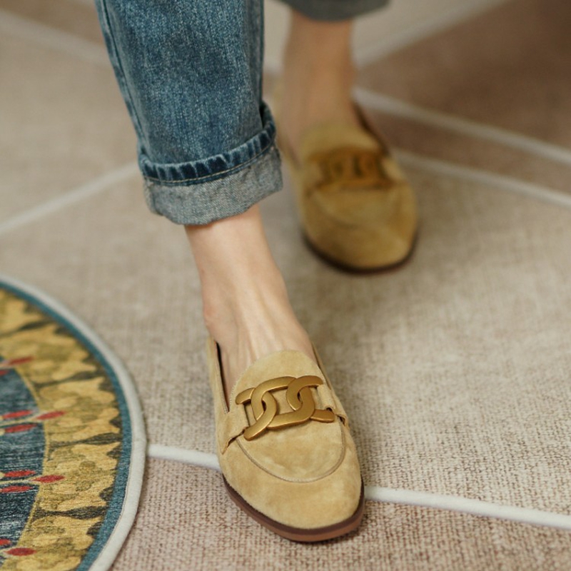 หนังนิ่มหนังผู้หญิง Loafers ฤด - Casual Sandal Leather บทวิจารณ์และราคา