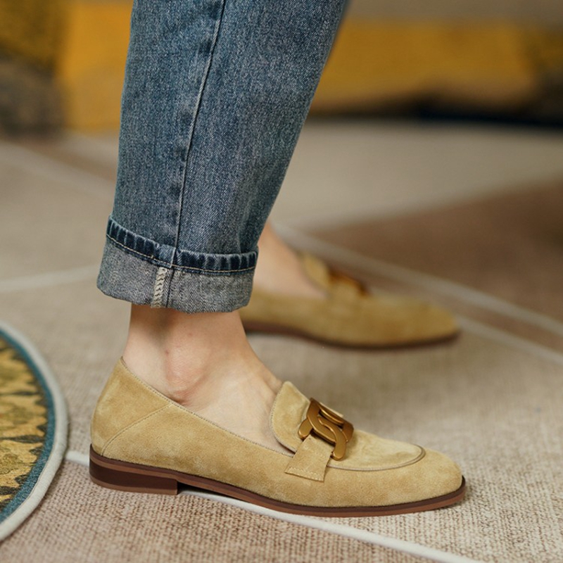 หนังนิ่มหนังผู้หญิง Loafers ฤด - Casual Sandal Leather บทวิจารณ์และราคา