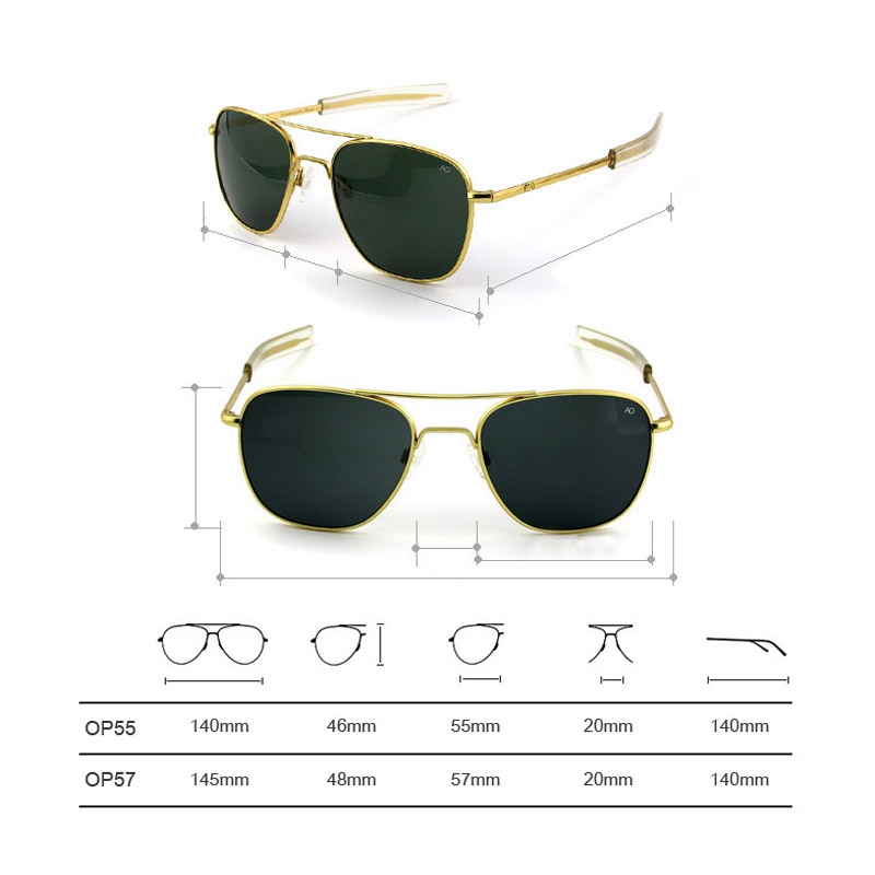 AO แว่นตากันแดดเลนส์โพลาไรซ์ชา - Sunglasses Aviator Polarized บทวิจารณ์และราคา