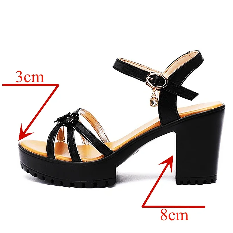 รองเท้าส้นสูงแบบแพลตฟอร์มหนังน - Casual Sandal Leather บทวิจารณ์และราคา