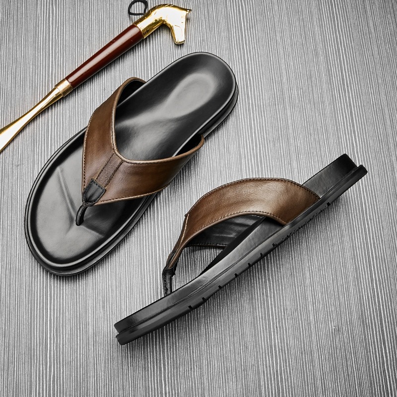 2026 ฤดูร้อนใหม่บุรุษรองเท้าแต - Flip Flop Leather Men บทวิจารณ์และราคา